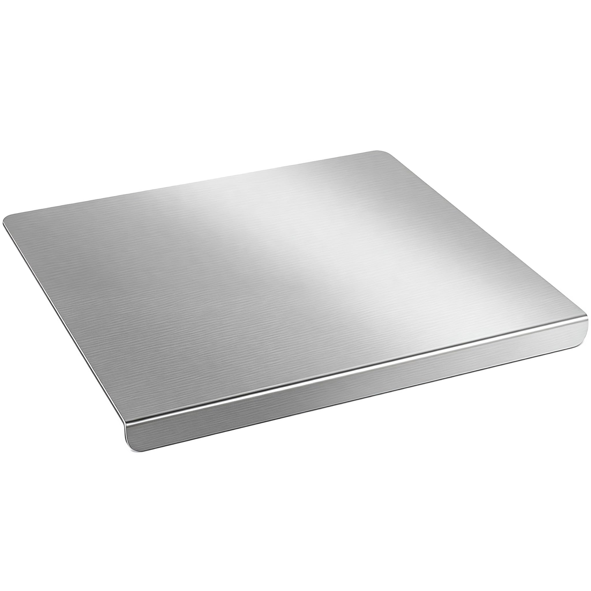 ROVENLIFEGO Stainless Steel Chopping Board 50x40cm, 304 Steel Kitchen Cutting Board Worktop Protector, Easy Clean Metal Chopping Board for Meat Vegetable Baking Pastry (40 * 50cm)