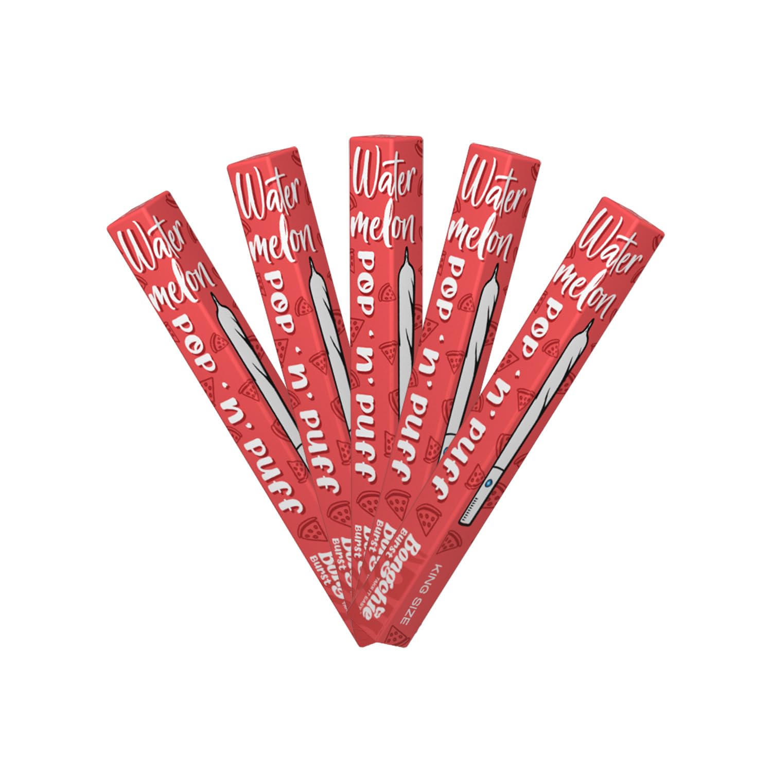Burst Pop n Puff | Pack of 5 (Watermelon)
