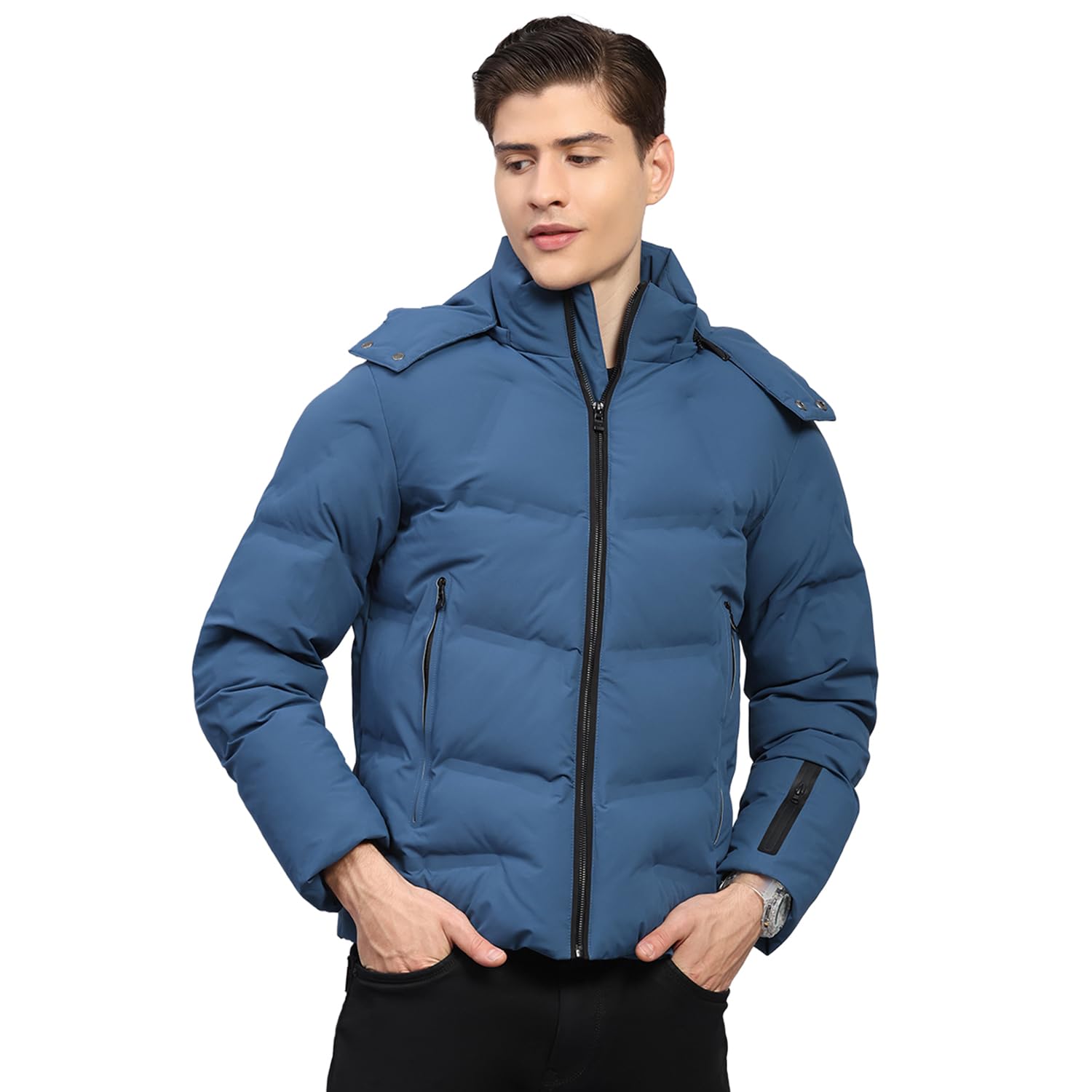 monte carlo Mens Regular Fit Solid Hood Zipper Full Sleeves Winter Jacket| Warm Coat for Men | Stylish Zipper Jacket (Pack Of 1)-picture-31