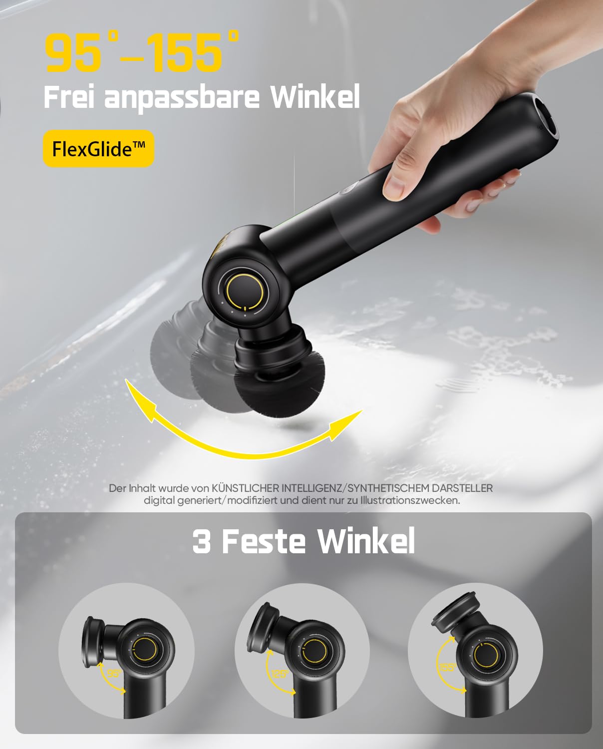 Fanttik G9 Pro Elektrische Reinigungsbürste & 3er-Set Ersatzbürstenköpfe