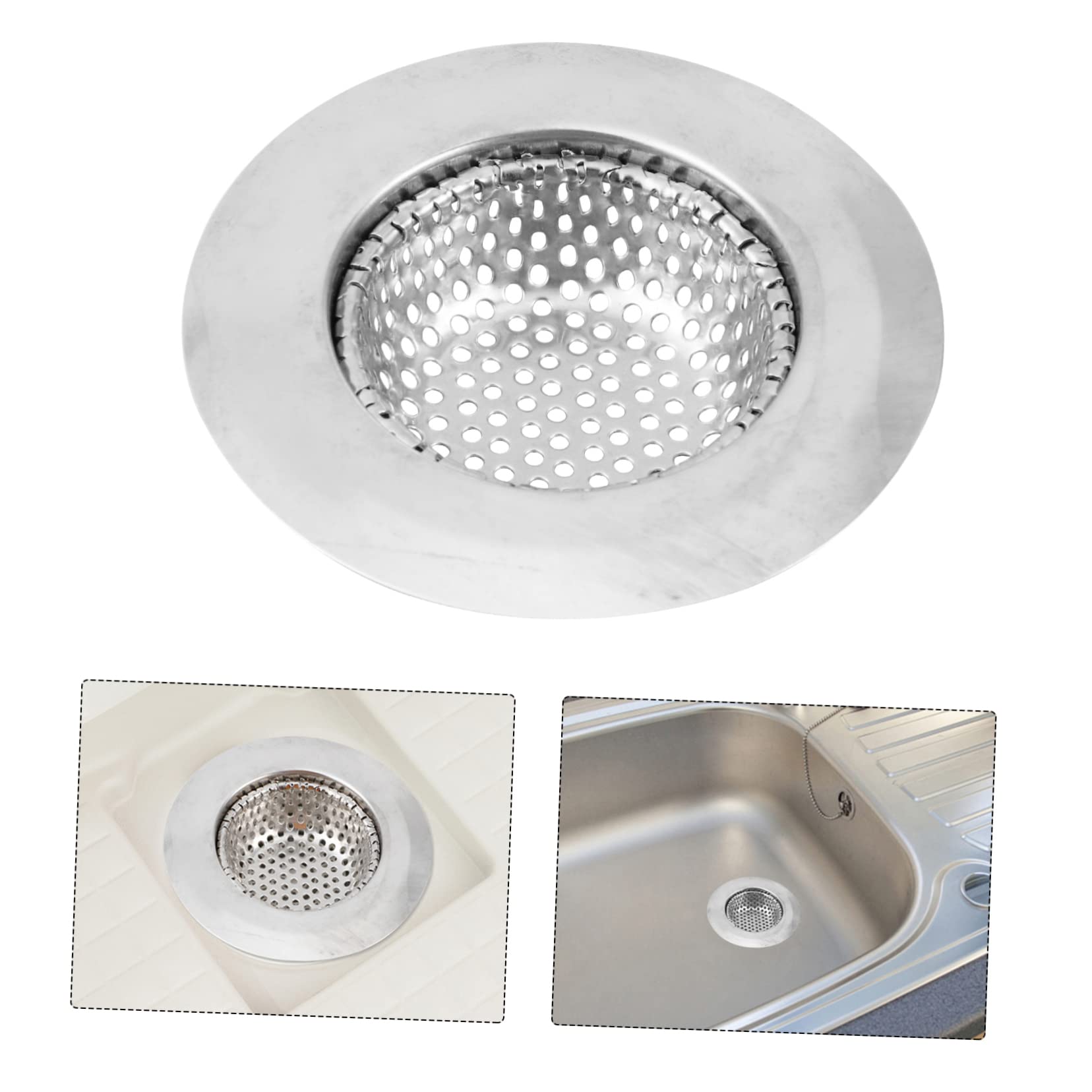 2x Duschablauf-Haarfänger Aus Edelstahl – Anti-Verstopfung, Passend Für 5,6–7,6 Cm Abflusslöcher