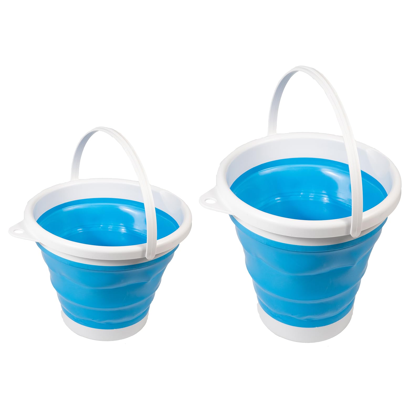 NALoRa Plastic Foldable Bucket Round Bucket 5L 10L Portable Foldable Round Tub Collapsible Plastic Bucket for Outdoor Garden Camping Fishing Space Saving (Blue), zdth01