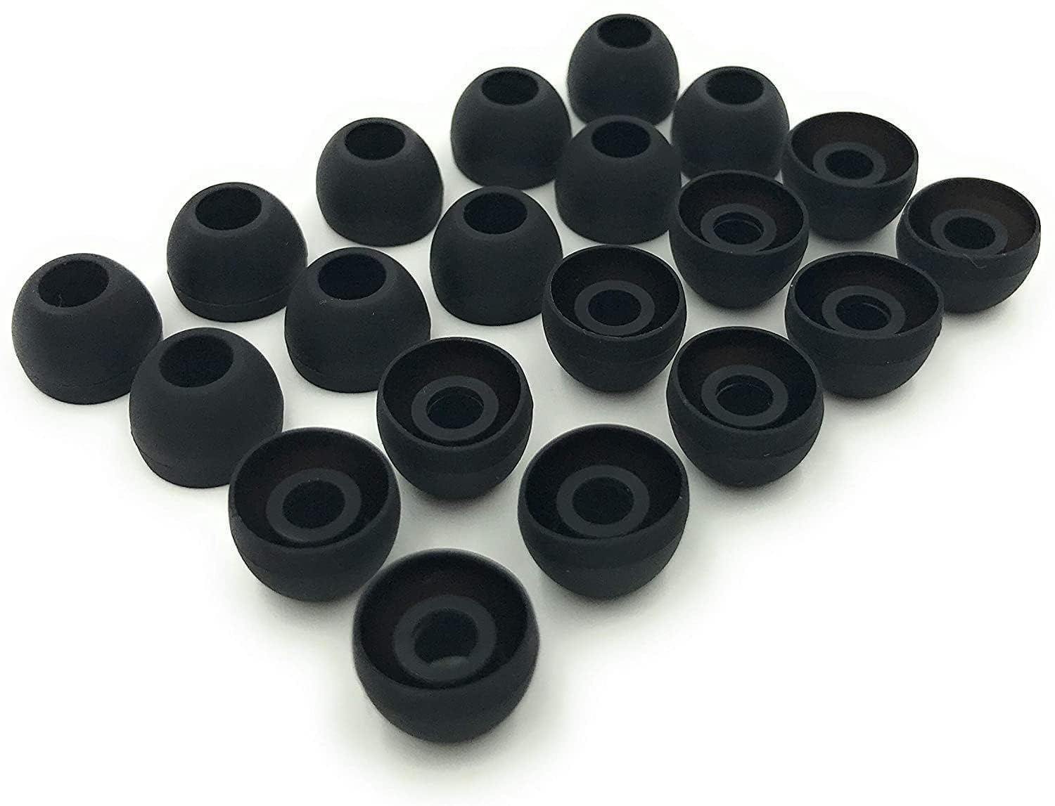 NBR Premium Earbuds Compatible for All SmartPone Cell Phone Earphone Buds I Silicone Replacement Eartips I Medium Size Tips, Earplugs - Pack of 4-image-5