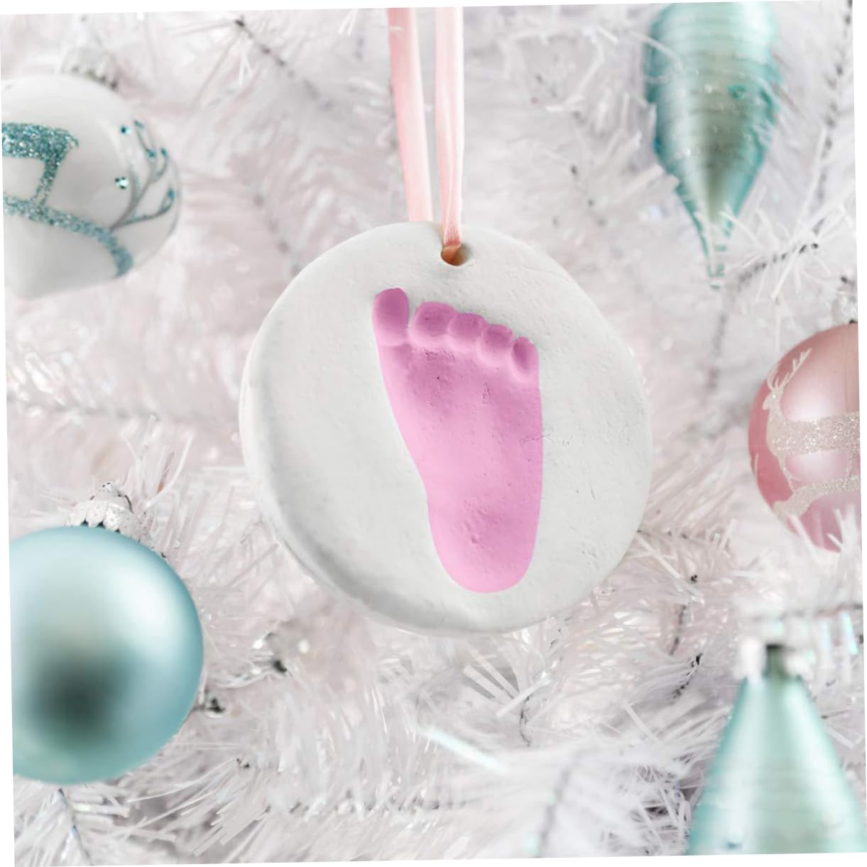 Kit Impronte Mani e Piedini in Argilla per Bambino Bambina 4 Pezzi Regalo per Nascita o Cerimonia Registrazione della Crescita del Bambino Bambina