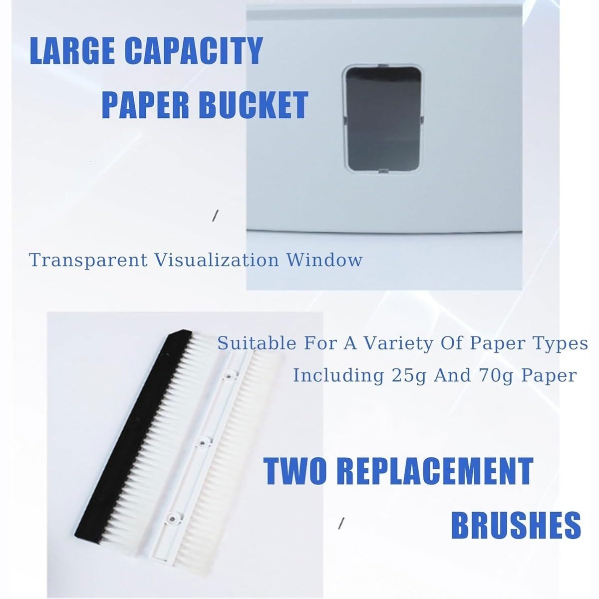 Trituradora de papel automática, fabricante de papel de seda, cortadora de papel for decoración de cajas de regalo comerciales, apagado automático, gran capacidad de 7 l, diversas cajas de regalo, dec