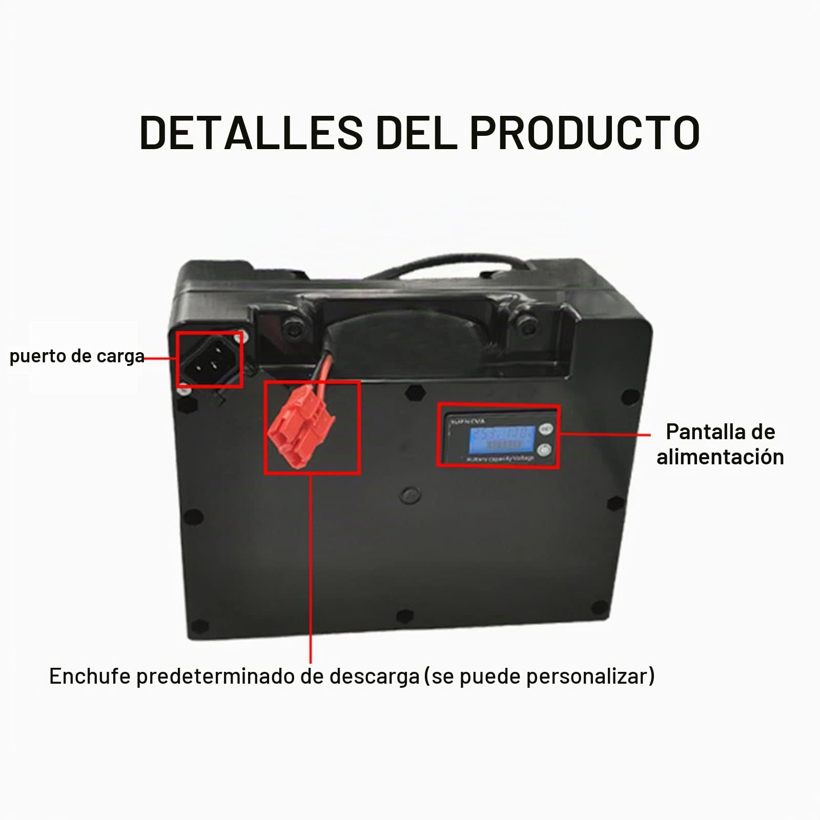 Batería de Litio para Silla de Ruedas eléctrica, 24V 35AH, batería de Litio eléctrica en Silla de Ruedas con Placa de protección BMS incorporada + Cargador de 3A,24V 20AH