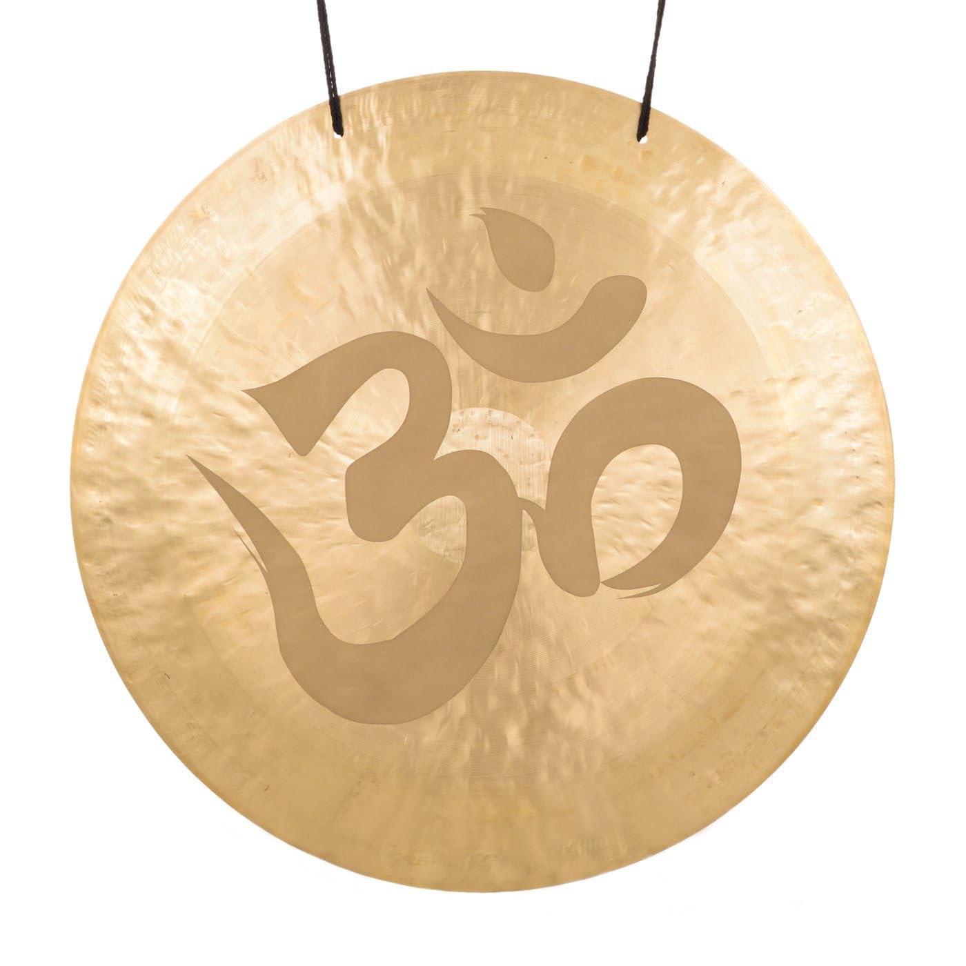 Om Gongs - Includes Rope and Chinese Mallet/Om Engraved Bronze Gong/Great for Meditation & Yoga/Made of Bronze