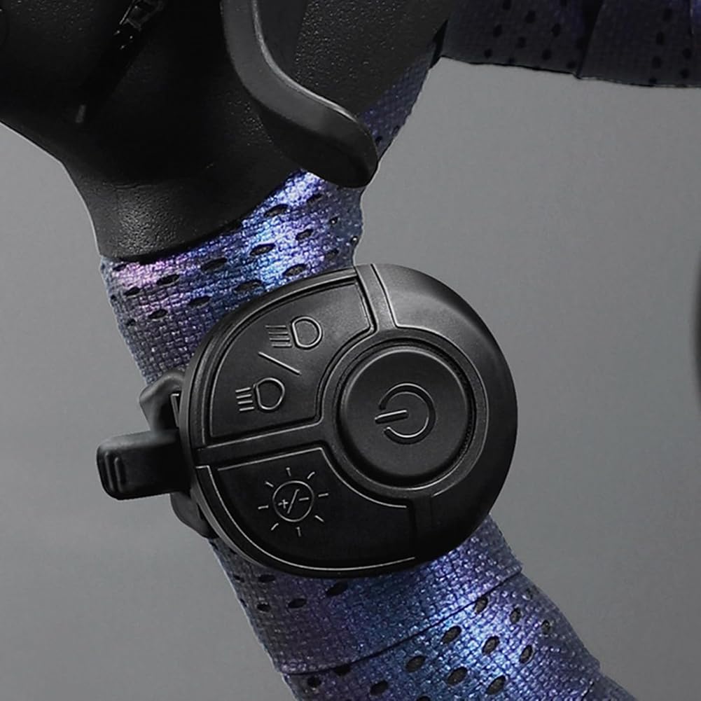 Luz de Bicicleta de Carretera Resistente Al Agua, Potente Delantero para Bicicletas, Luz Colgante con Control Remoto, Potente Delantero.