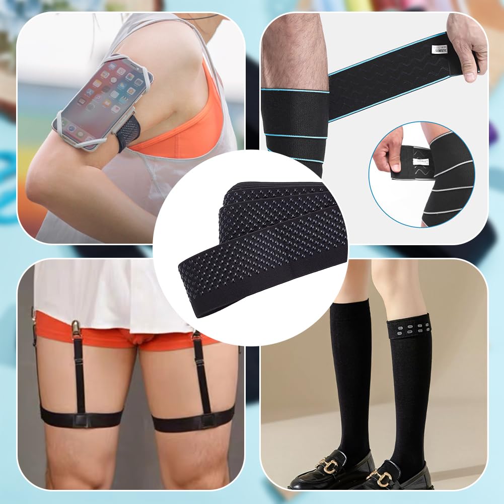 Gomma Antiscivolo In Silicione 5m X 10mm - Per Spallacci, Parrucche, Cucito, Nero O Bianco - Foto 9