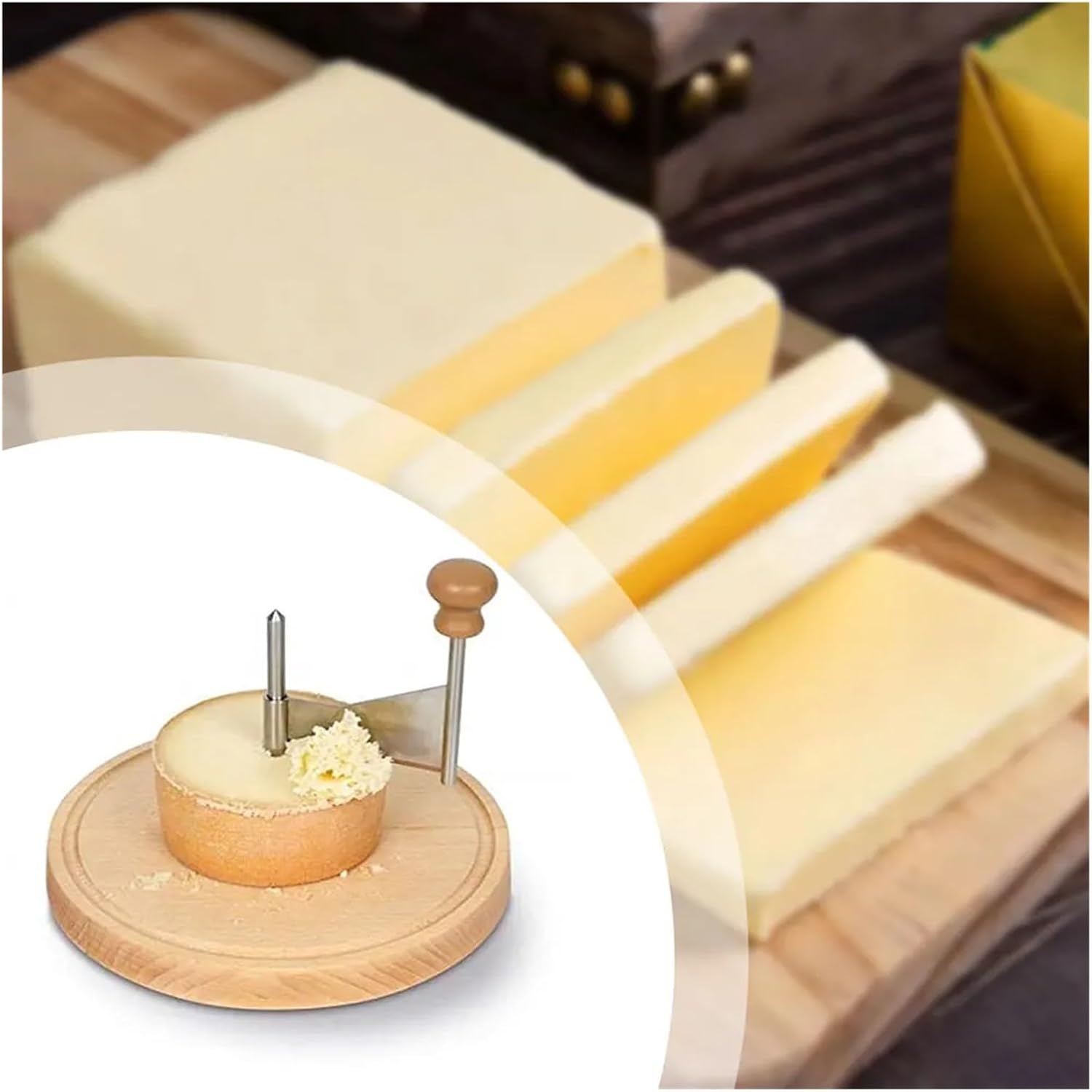 Cheese Curler,Flower Maker Wheel Slicers Cheese Cutter With Handle Multi-Purpose Grater Tool For Hard Cheese Chocolate(05)