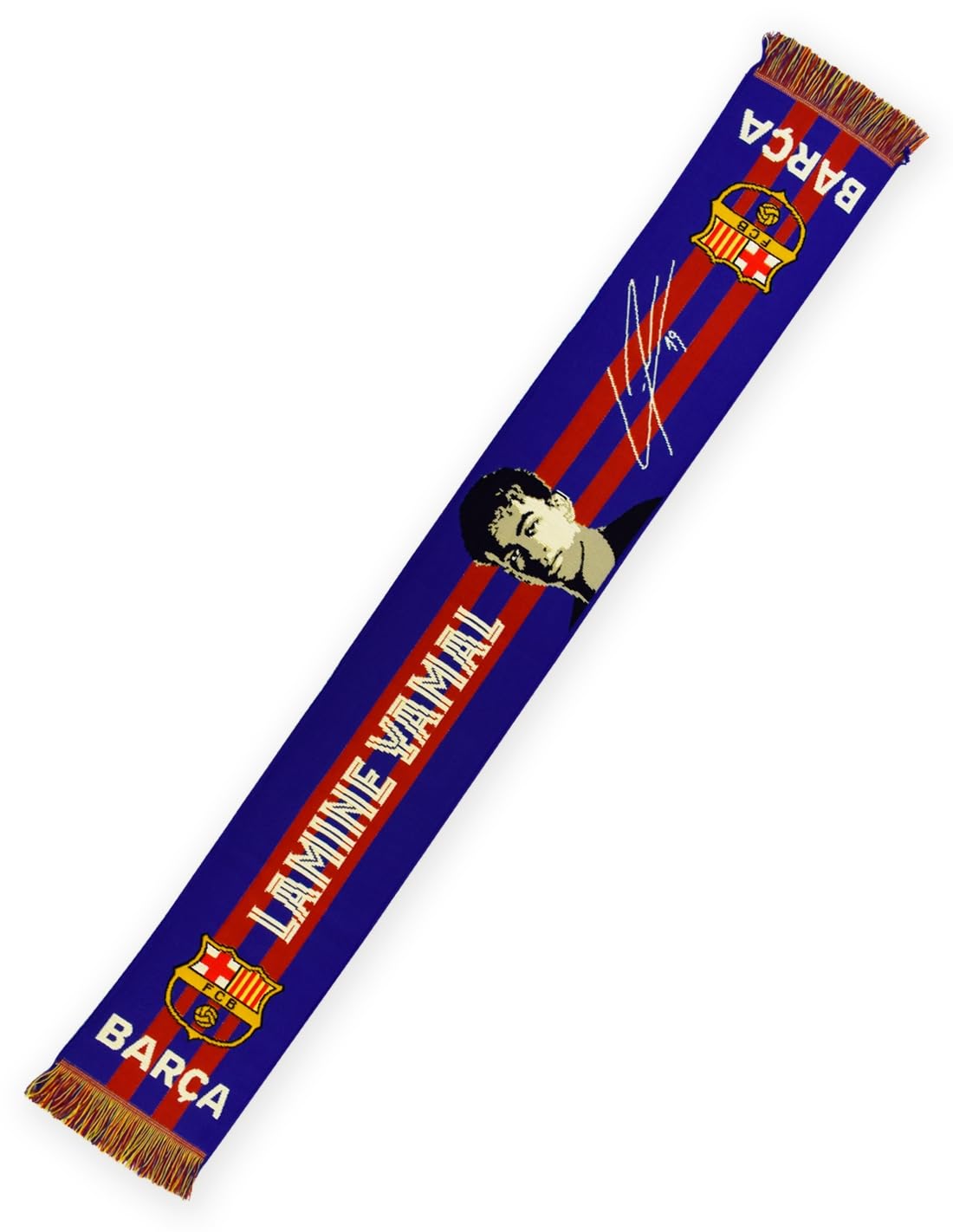 Fc Barcelona Yamal Stripe Scarf from B&Q