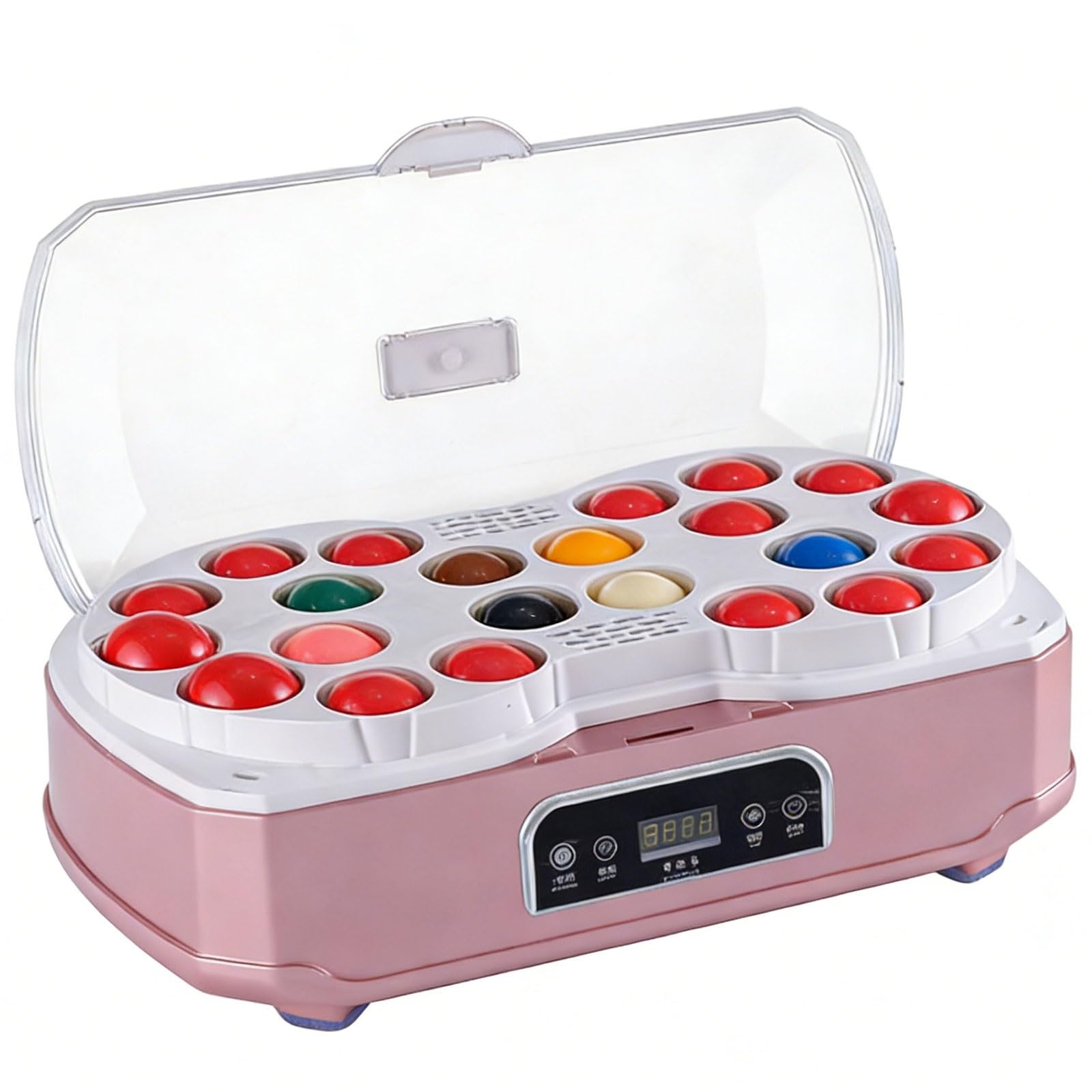 Pulidor y limpiador de bolas de billar con pantalla LCD, máquina de limpieza automática de bolas de piscina con función de secado y ranuras de fieltro de lana