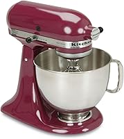 Vista 93 de KitchenAid KSM150PSAC Artisan Series - Batidora de pie con capacidad de 5 cuartos o 4.7 litros, incluye escudo vertedor Azul hielo