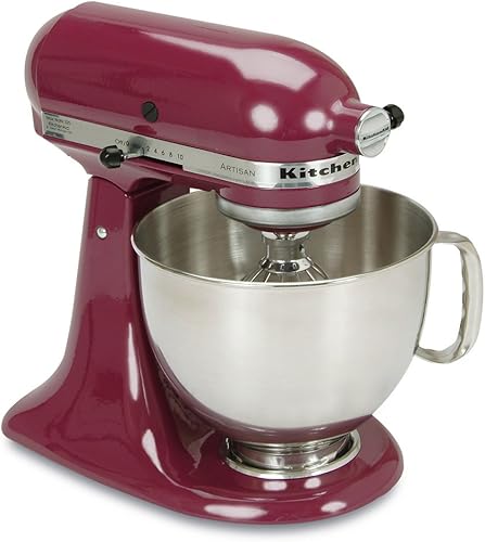 Miniatura 93 de KitchenAid KSM150PSAC Artisan Series - Batidora de pie con capacidad de 5 cuartos o 4.7 litros, incluye escudo vertedor Azul hielo