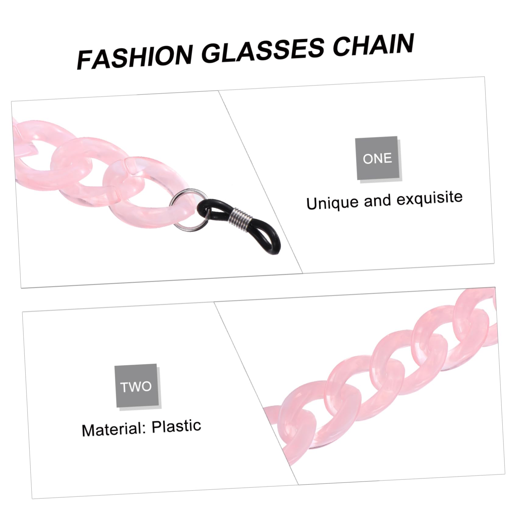 Healvian Cadena De Máscara De Gafas Collar Para Collarín Para Collar Para Cordón De La Cordón De Máscara Anti-perdida El Plastico