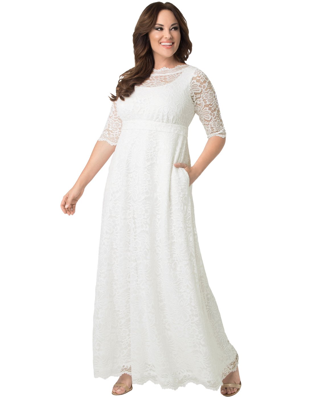 navy blue dress for baby girl Amazon.com: Kiyonna Plus Size Women's Clothing: White Dresses
