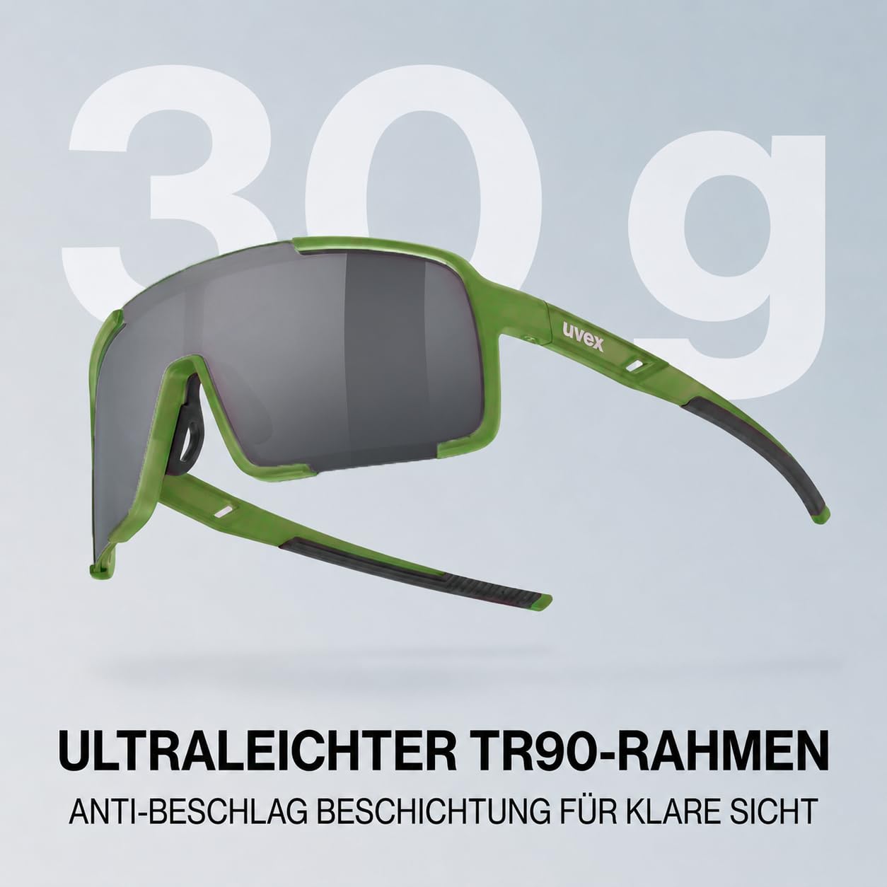 Uvex Cellon - Gafas de sol deportivas para hombre y mujer, ligeras, con lentes de espejo