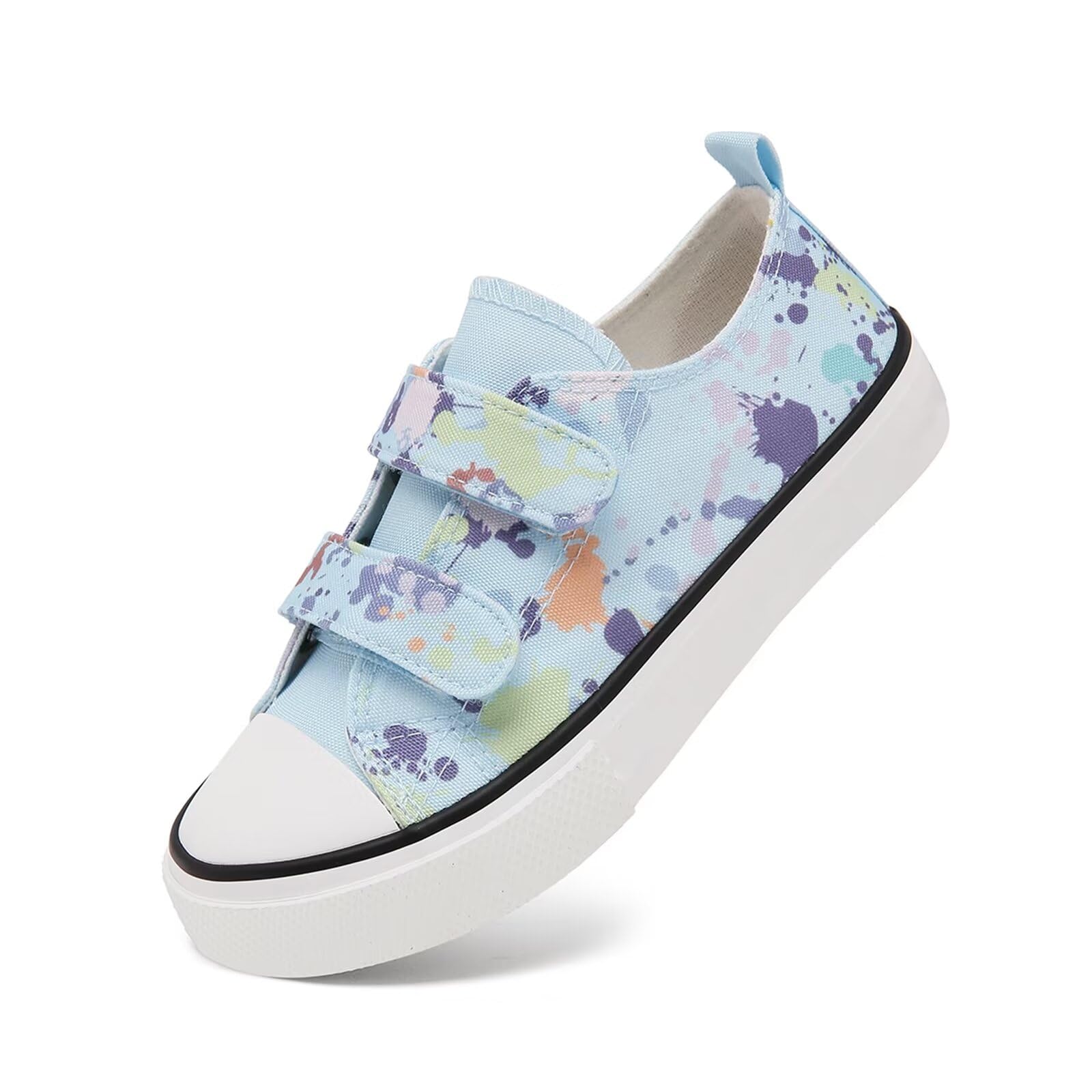 Toddler Little Kid Cushioned Canvas Shoes Slip On Sneakers Soft and Durable