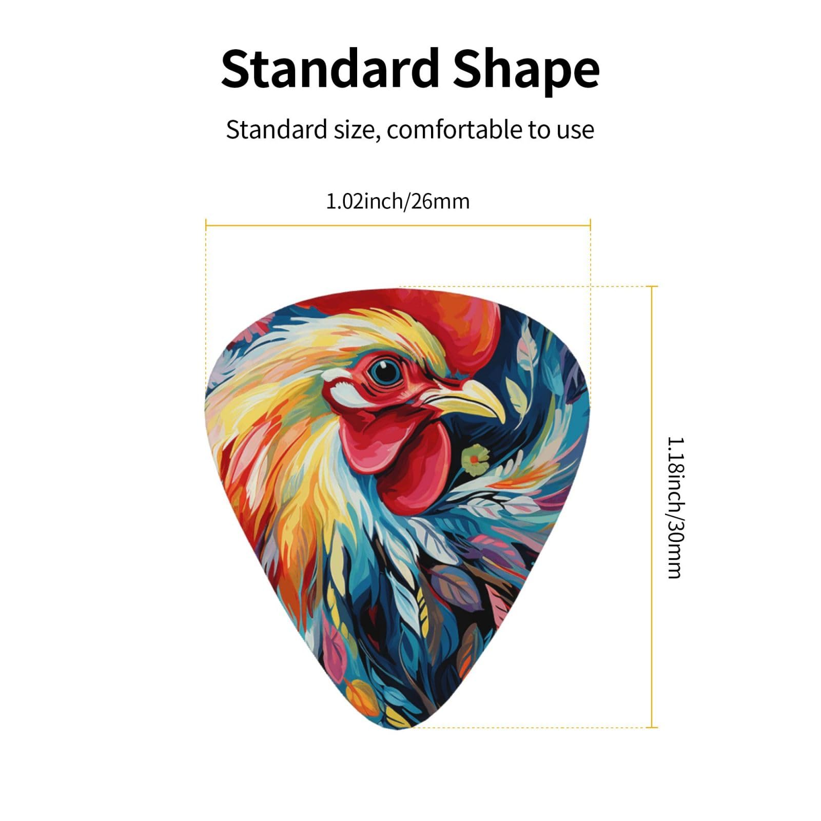 Lot de 216 médiators de guitare en vrac 3 épaisseurs différentes avec boîte de rangement - Accessoires colorés pour guitare basse électrique acoustique