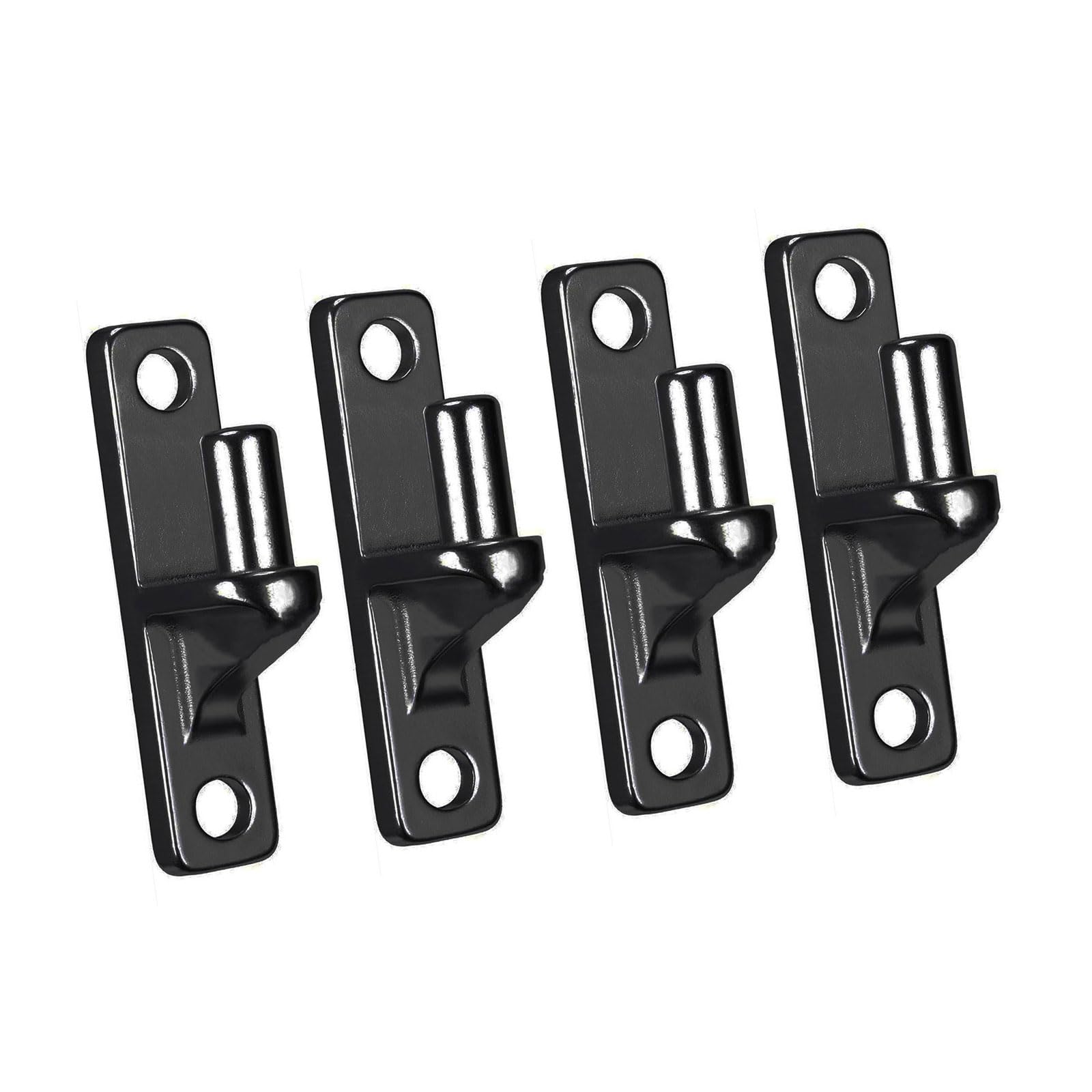 of 1/2 / 4 Sturdy Wall Mount Gate Hinges for Outdoor Chain Link Fence Gate Construction with Stainless Steel Finish Hinges