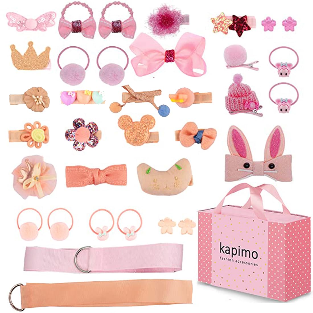 See full amazon price history chart for kapimo 36 pcs Hair Clips for Baby Girls Toddlers Assorted Stylish Fashion Kids Hair Accessories Gift Set Box (Pink Peach) kapimo 36 pcs Hair Clips for Baby Girls Toddlers Assorted Stylish Fashion Kids Hair Accessories Gift Set Box (Pink Peach) (B0D79B364M) Amazon Price History, Amazon Price Tracker