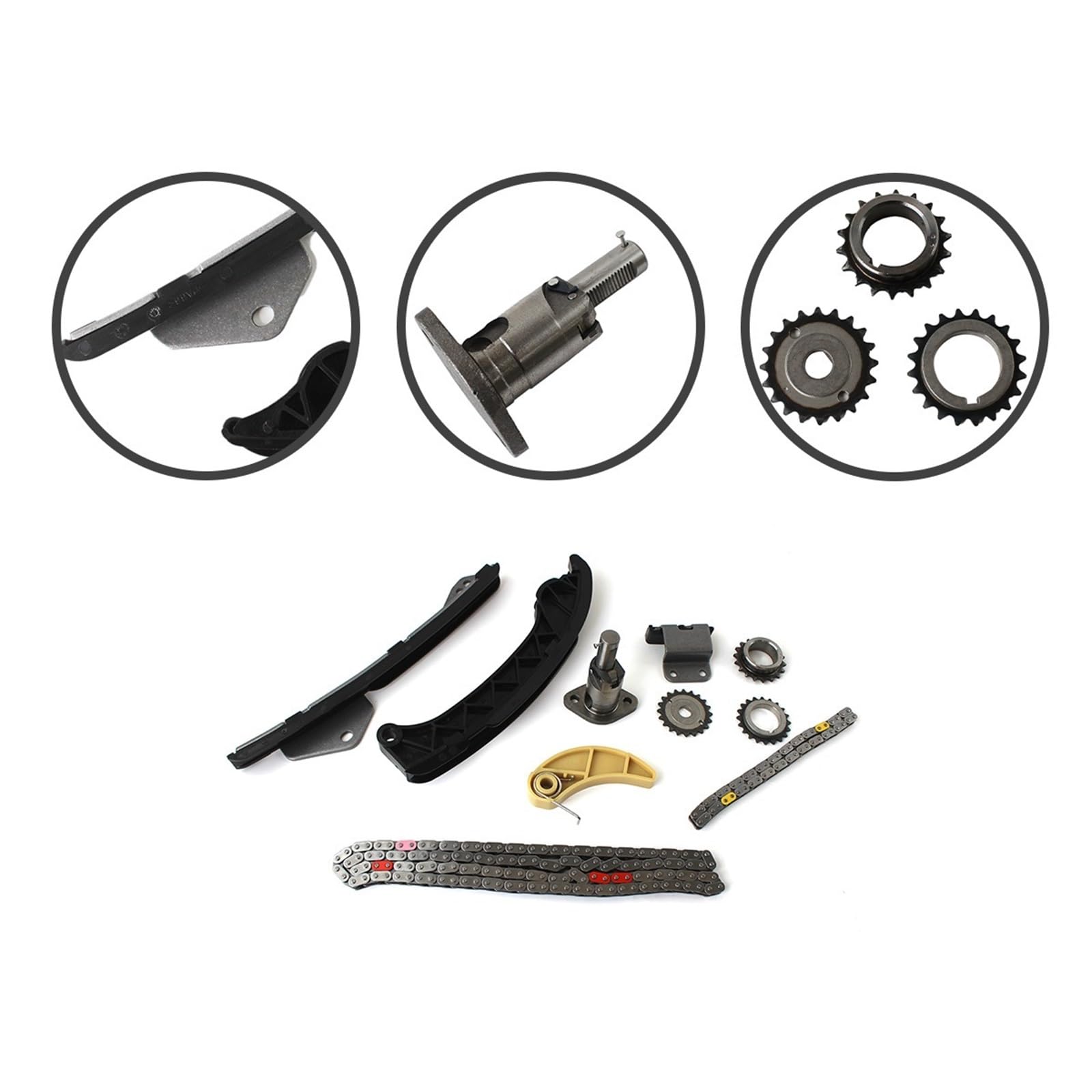 pasek rozrządu Zestaw łańcucha rozrządu 13549-0T020 13506-37010 13507-28010 13561-37020 pasuje do Scion Vibe Corolla Matrix