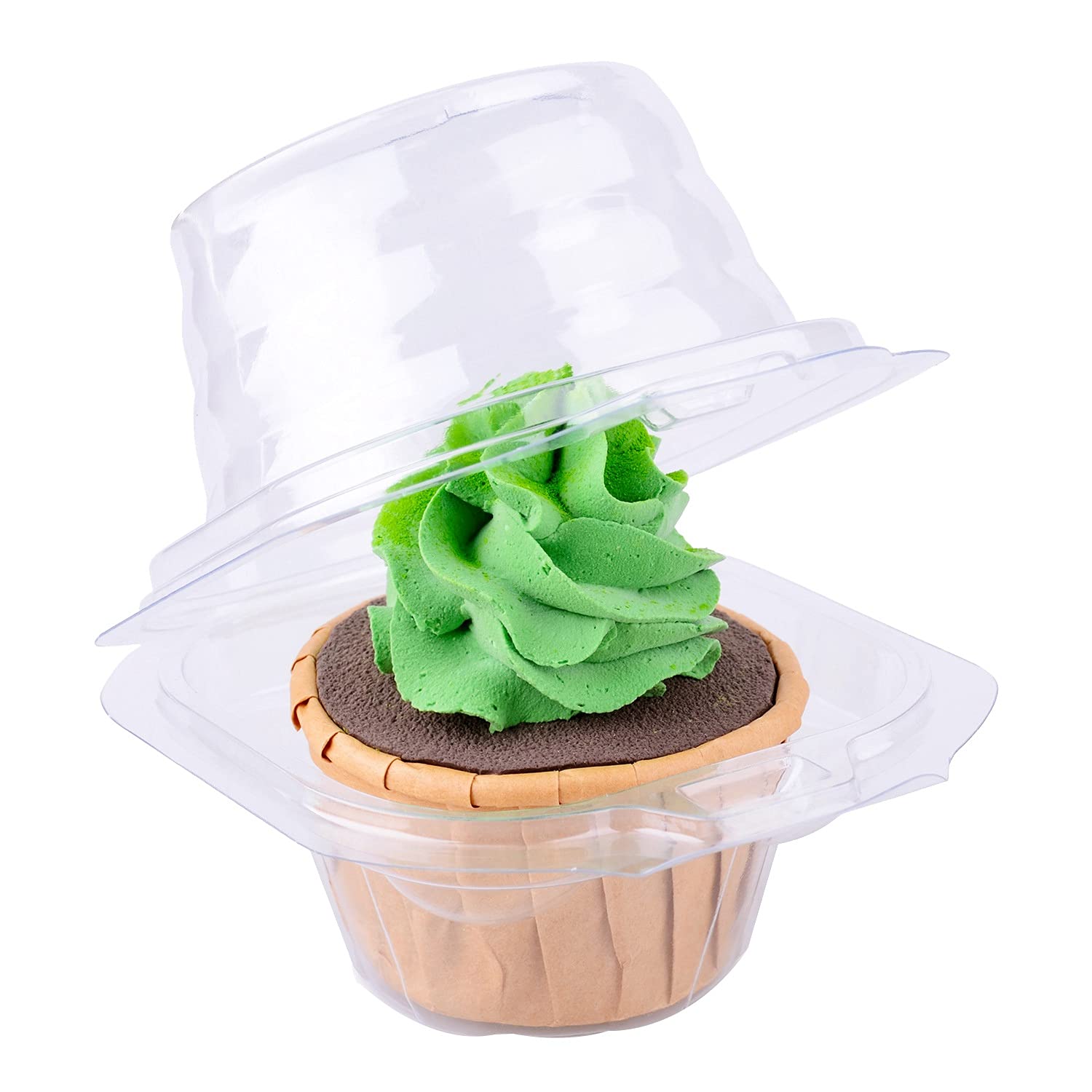 Contenitori Per Cupcake In Plastica Trasparente - Confezione Da 100 Pezzi Monouso Ideali Per Feste E Pasticceria - 3