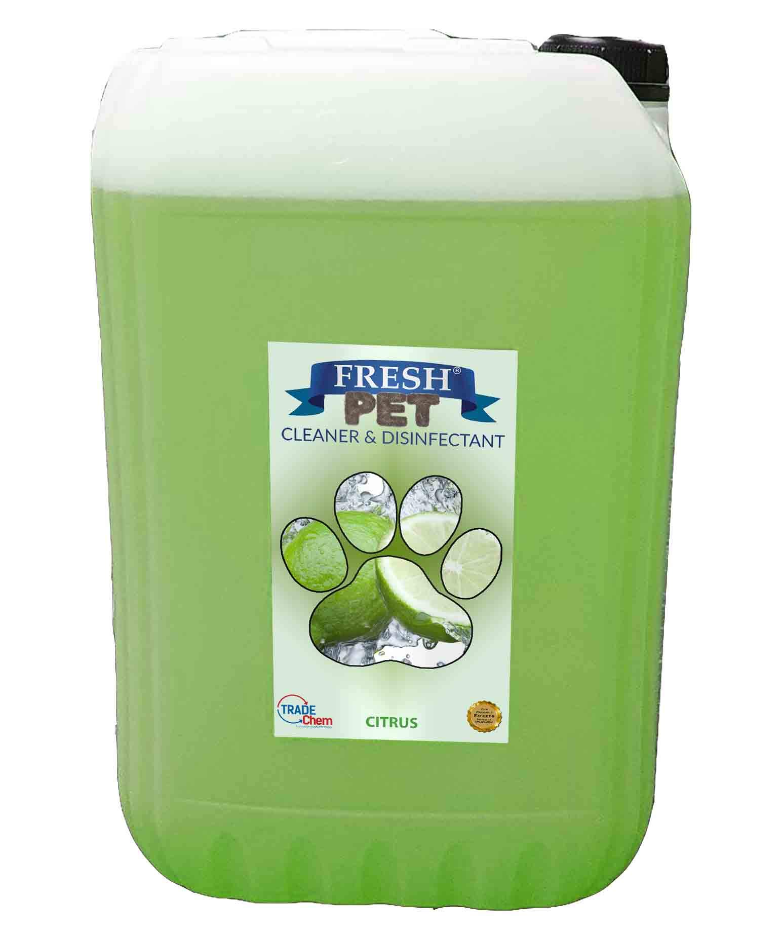 Trade Chemicals 25L FRESH PET (CUT GRASS) with FREE TAP Kennel Dog/Cat Disinfectant, Cleaner, Deodoriser