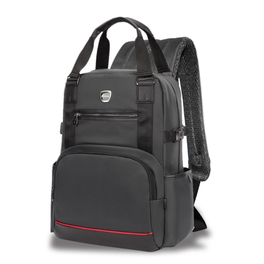 Laptop Backpack, Koolerpek Shockproof Laptop Travel Bag Business Backpack for 14 15.6 Inch Waterproof Black Compatible with Roller Carry