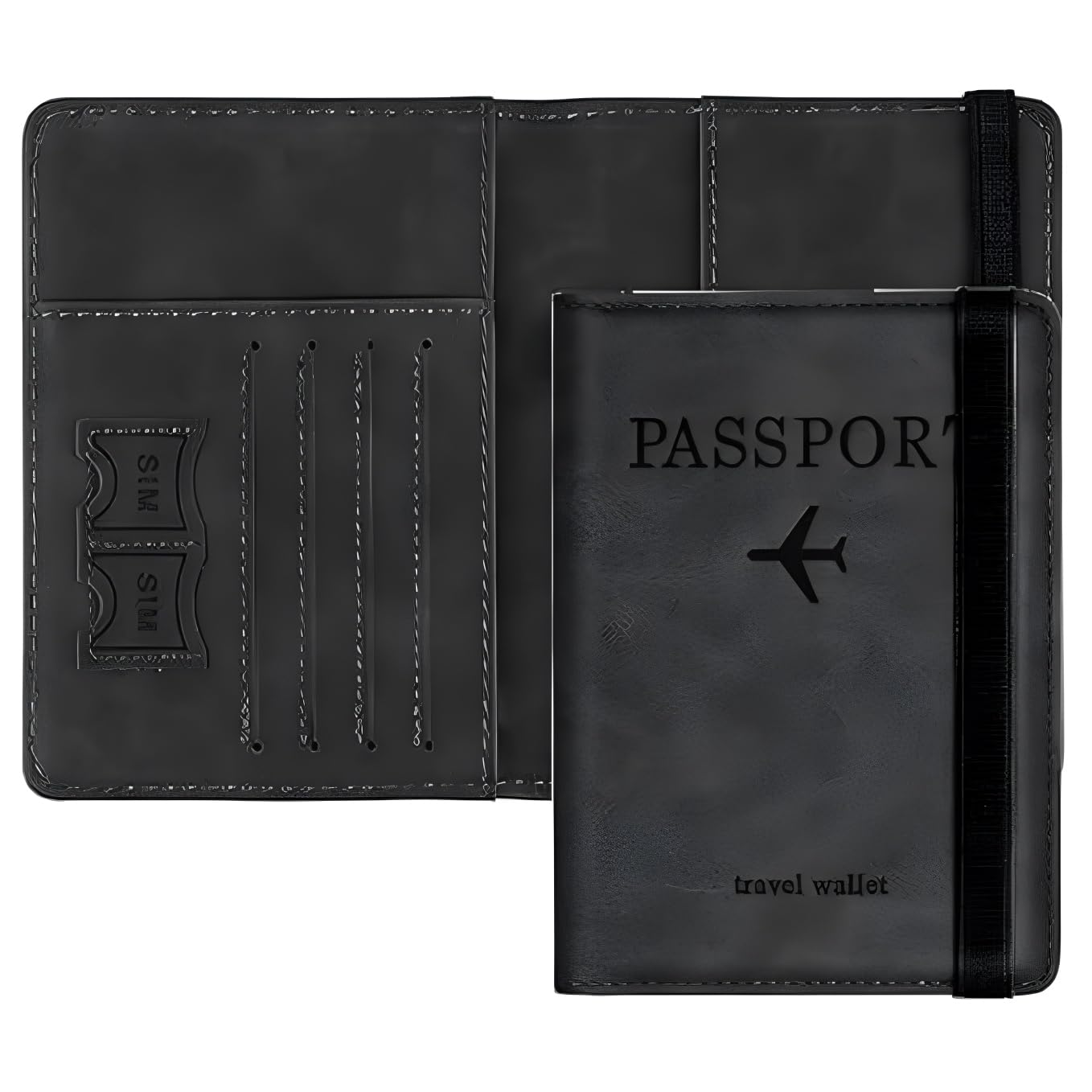 Passport Holder & Cover with Card and Boarding Pass Slots – PU Leather Bi-Fold Travel Wallet Case Blocking Travel Accessory for Passports, Credit Cards & IDs (Multicolor) (Pack of 1)-image-14