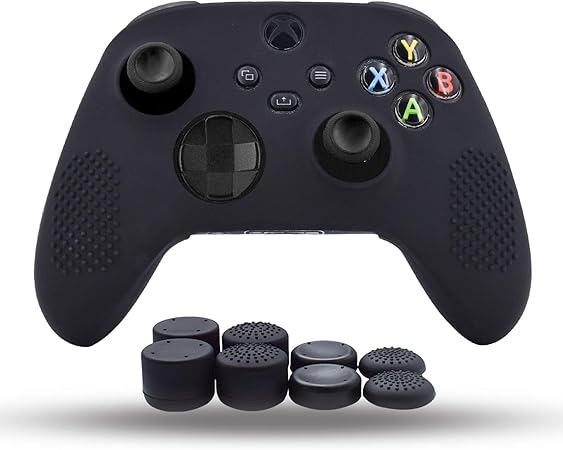Xbox Series X Controller Skin Silicone Grips For Xbox Series X S Controller Cover Anti Slip Grip Case Protector 8pcs Pro Thumb Grips Black Amazon Co Uk Pc Video Games Xbox Series X Controller Skin Silicone Grips For Xbox Series X S Controller Cover Anti Slip Grip Case Protector 8pcs Pro Thumb Grips Black Amazon Co Uk Pc Video Games