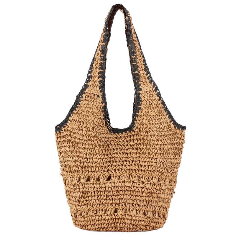 Sac à épaule d'été en paille pour vos vacances et la plage