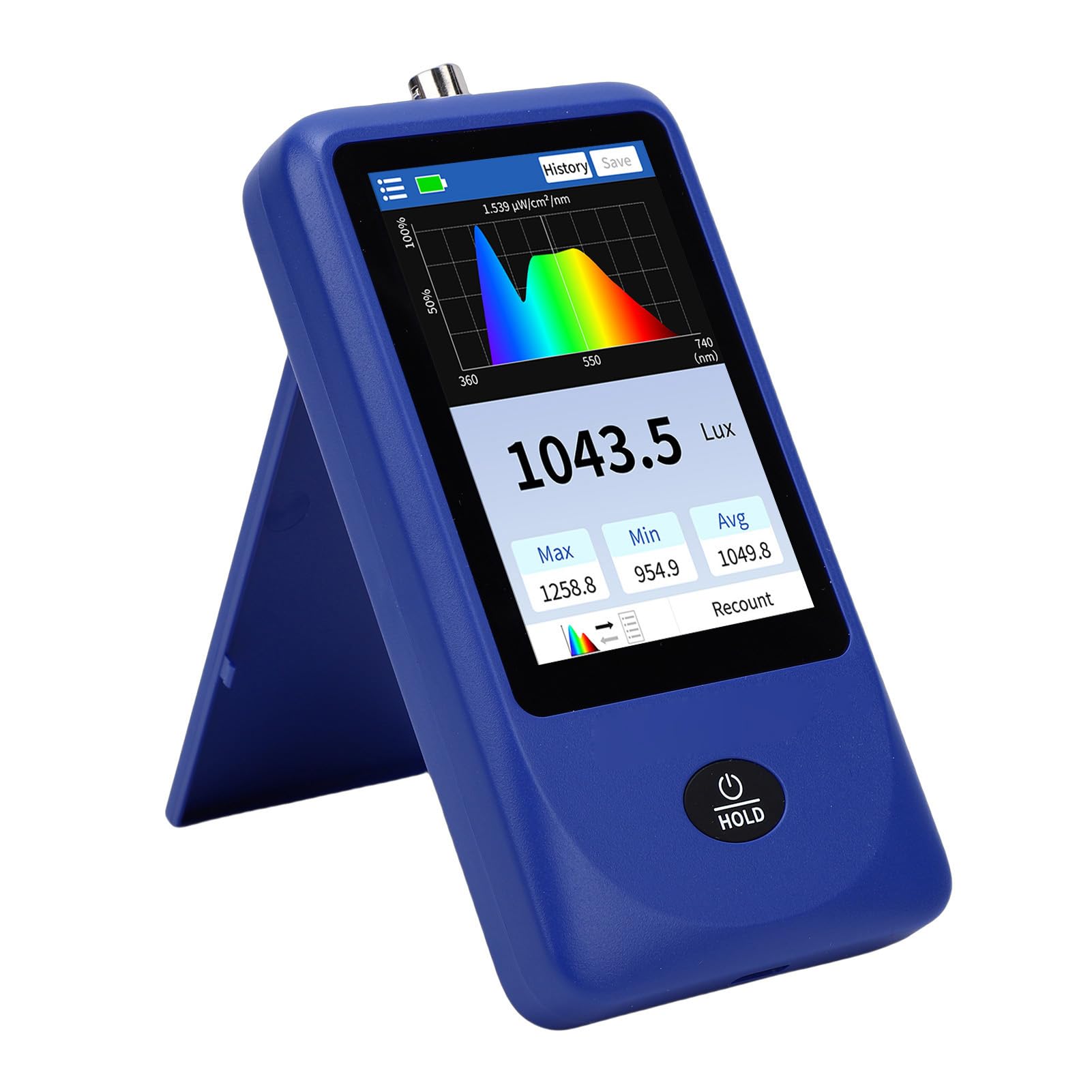 Annadue Handheldes Lichtspektrummessgerät, Luxmeter mit 1 Million Lux