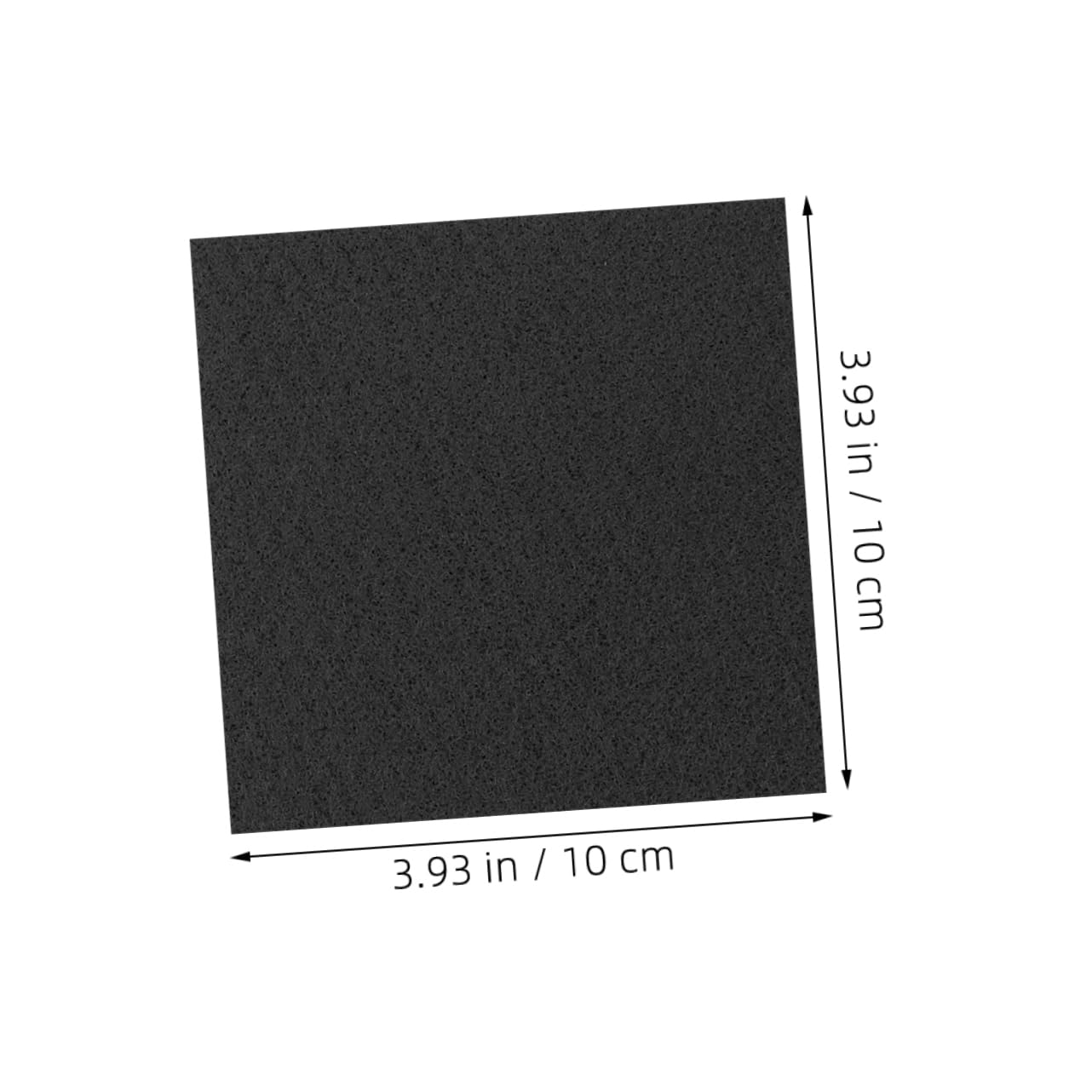 Alipis Graphite Cloth Wick Mat Heat-Resistant Insulation Blanket for Vacuum Furnaces 100x100x10mm 2pcs Package