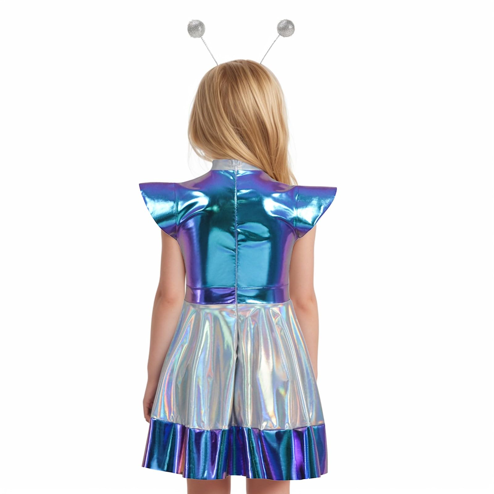 Generisch 2026 - Costume da alieno, astronauta e robot, per giochi di ruolo, per feste di Halloween, costume per giochi di ruolo, abbigliamento a tema