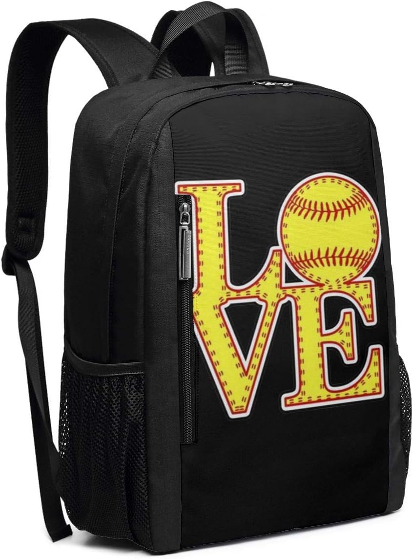 Bеѕt Prоmо Love Softball School Rucksack College Bookbag Lady Travel Backpack Laptop Bag for Boys Girls
