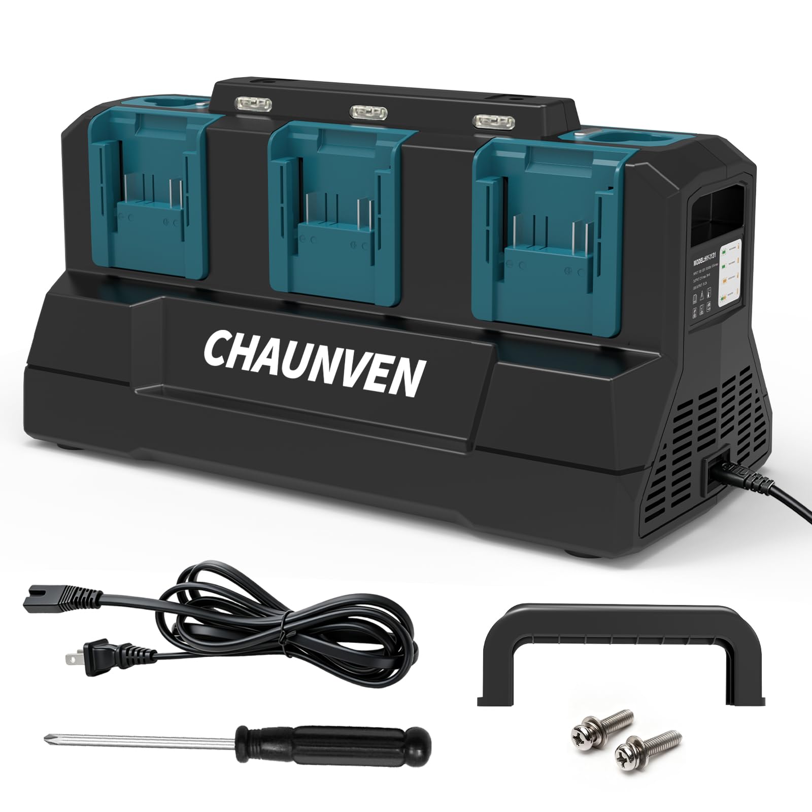 8-Port Charger Compatible with Makita 10.8V/18V Lithium-ion Battery with USB Interface Ch…