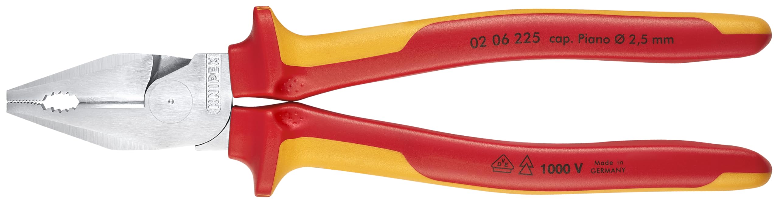 KNIPEX Tools - High Leverage Combination Pliers, Chrome, 1000V