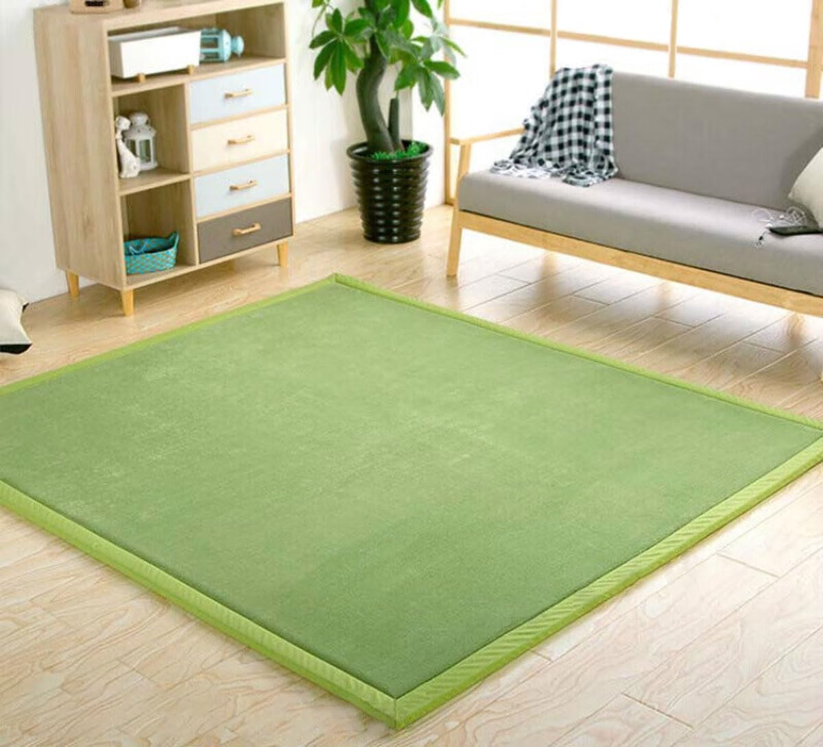 DSSHENGDS Living Room Home Decor Coral Fleece Area Rug,Modern Nursery Washable Kids Bedroom Rug,Girls Boys Soft Non-slip Soft Mat,2cm Thick Kids Carpet-B- 80 * 200cm