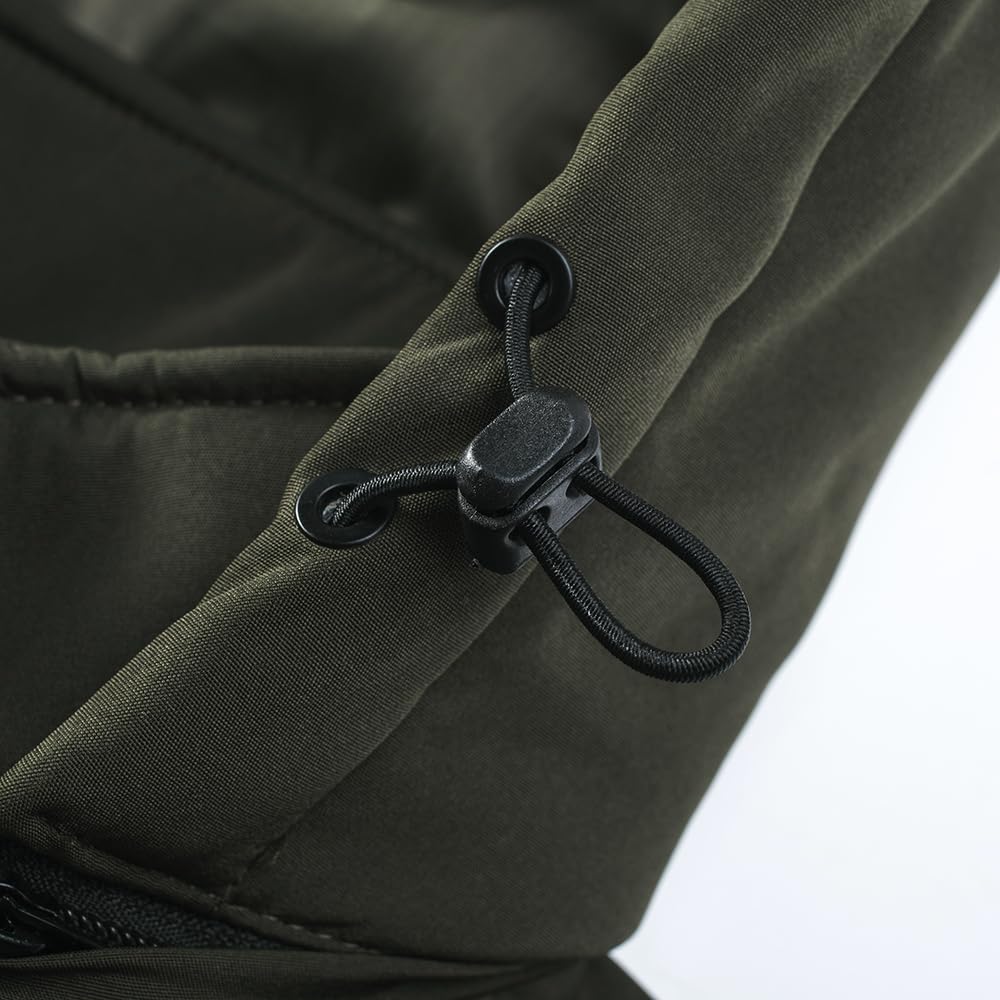 TONY BACKER Giacca Uomo Invernale Softshell Impermeabile Antivento con Cappuccio Staccabile, Giubbotto Cappotto Casual Trekking 3510