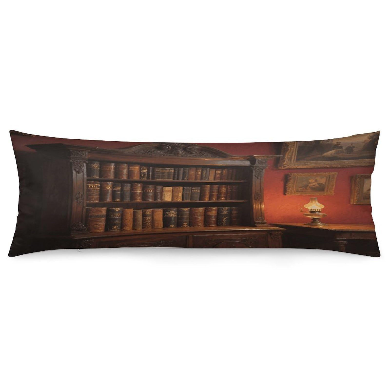 Bookshelf Throw Pillow Cover Soft Pillow Case Decorative Lumbar Pillow Cover Cozy Throw Pillowcase Polyester Rectangular Cushion Case Decor for Couch Sofa Bed