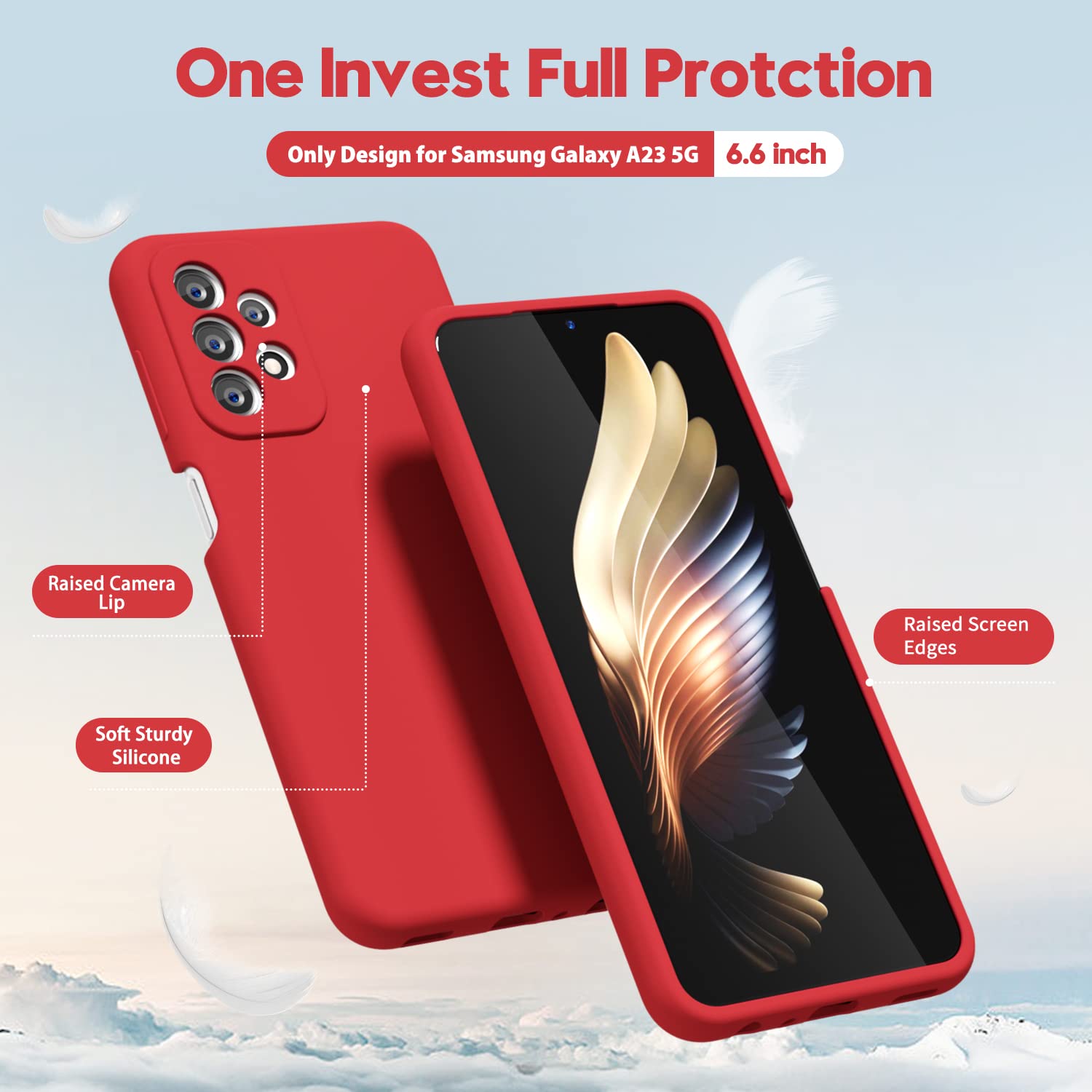Amazon.com: oakxco for Samsung Galaxy A23 5G Phone Case Liquid 