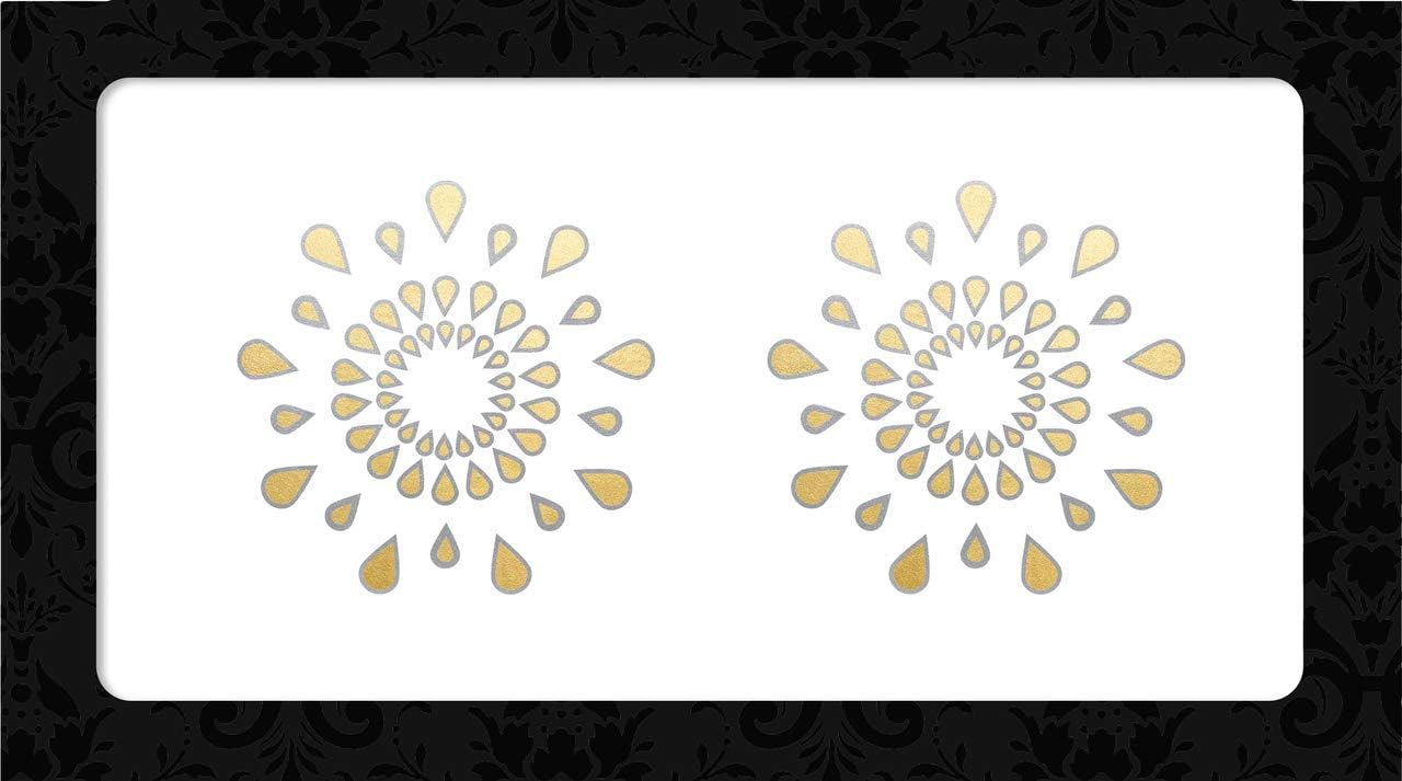 Nipple Pasties, Black/Gold