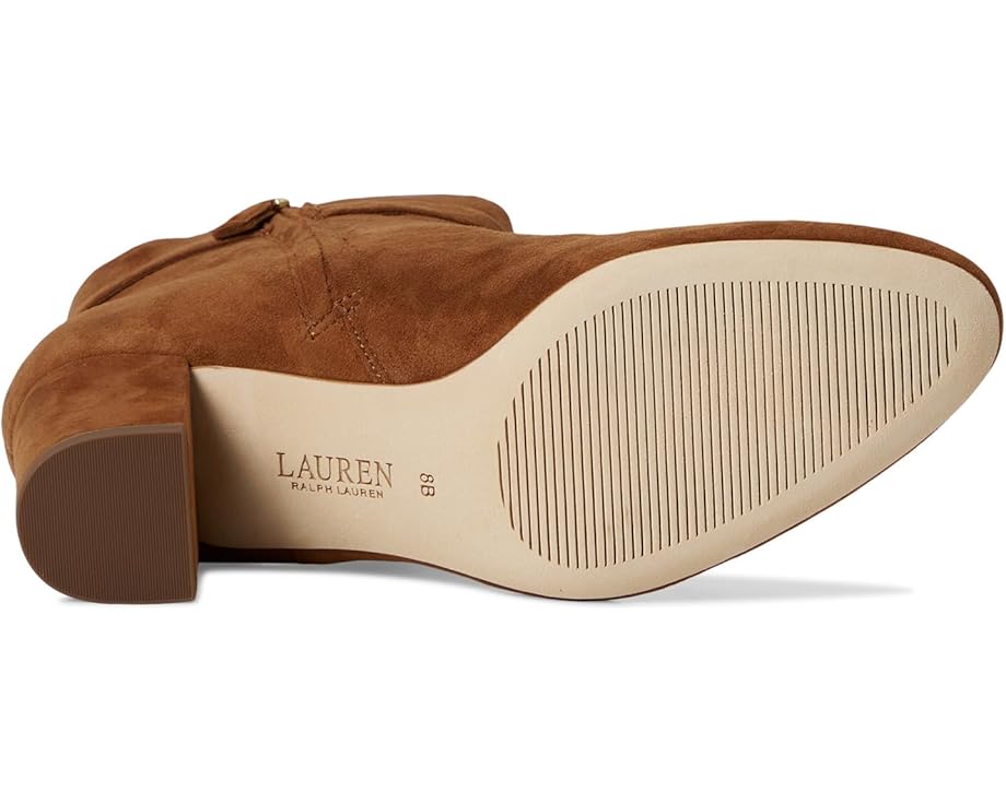 Lauren Ralph Lauren Kellie Suede Bootie Heel - Bottom View