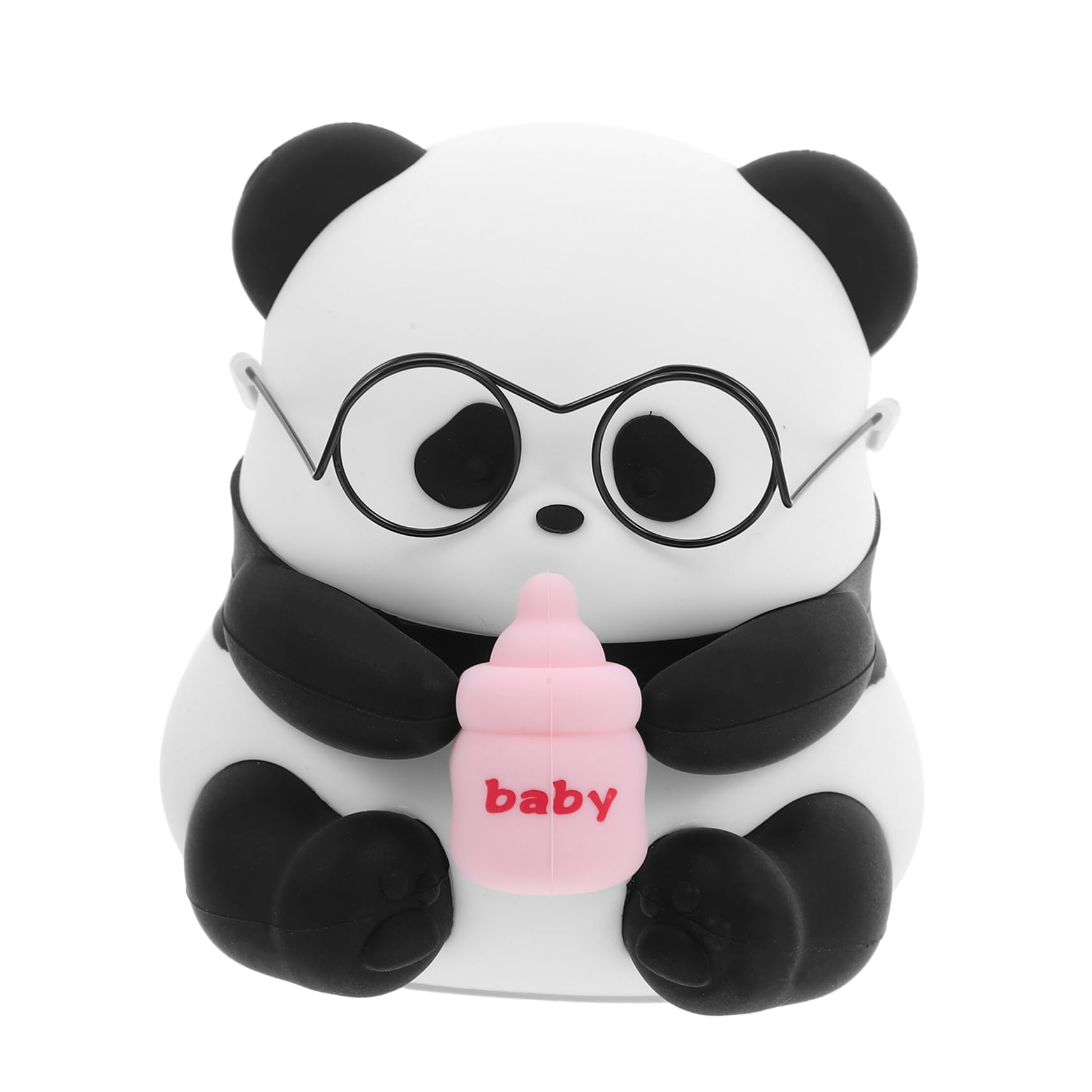 Artibetter Lámpara de Noche para Bebés Panda de Silicona Luz LED Recargable con Ajustables Luz Portátil y Segura para Habitaciones Infantiles y Guarderías