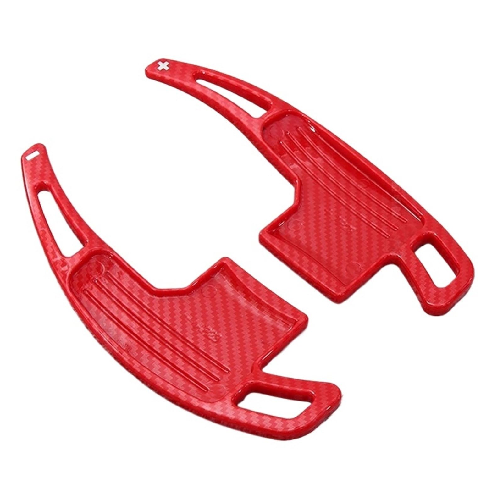 Zhangzhengyao Carbon Fiber Red Car Steering Wheel Shifter Paddle For Mustang 2015 2016 2017 2018 2019 Car Steering Wheel Shift Paddles Extension Shifters(Carbon Fiber Red)