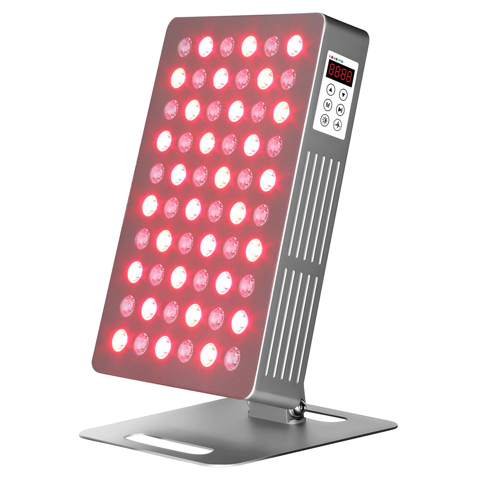GOURIXIN Panel De Terapia De Luz Roja, Dispositivos De Terapia De Luz Roja Infrarroja Cercana De 630/660/810/830/850 NM, Carcasa De Aluminio, con Control Remoto, para Cuerpo Y Rostro