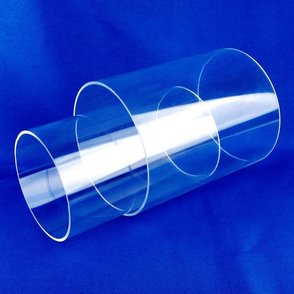 1 tubo acrílico transparente for decoración del hogar, antiestrés(Od140mm,Length 30cm)