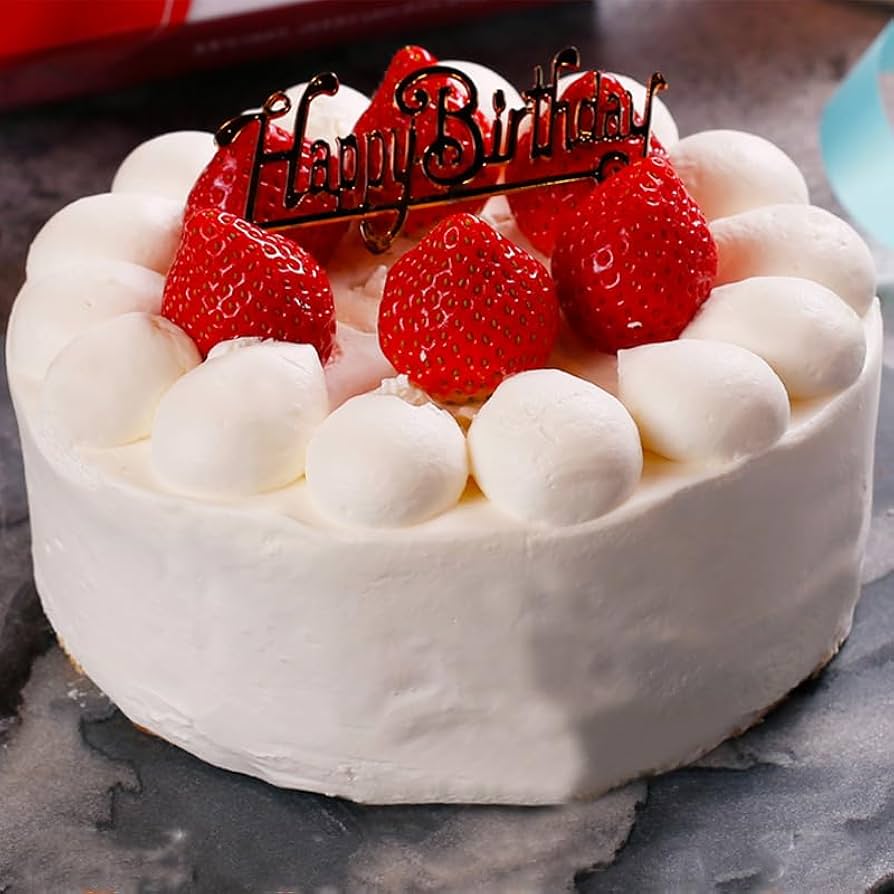 Amazon.co.jp: 菓匠もりん 誕生日ケーキ 5号 生どけイチゴの