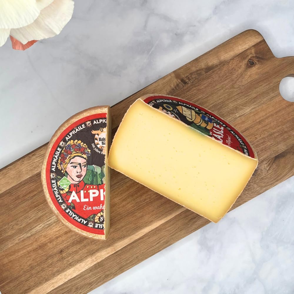 Baldauf Alpkäsle - Hartkäse aus Heumilch - Heumilchkäse aus Allgäuer Rohmilch, ca. 800 Gramm Laib